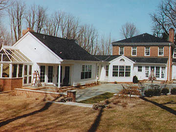 rear terrace before landscaping