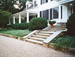 steps to front door and porch