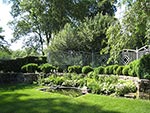 garden and fountain at end of lower garden