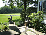 connecting steps from terrace to rear garden