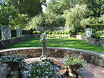 view of lower garden from main terrace
