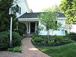 brick walk to service entrance