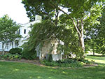 walk from front terrace to rear terrace