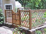 lattice vegetable garden fence