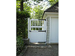 gate detail leading to rear game lawn