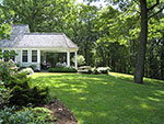 view across from game lawn to porch
