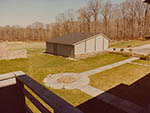 the walled farm yard before the garden was made