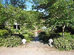 entrance to walled garden from driveway
