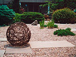 lawn replaced with gravel garden