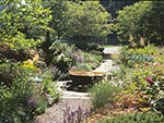 millstone converted to fountain with borders