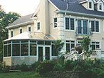 another view of the rear elevation showing the greenhouse