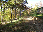 hillside at house rear before landscaping