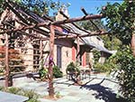 rustic cedar arbor for a cottage