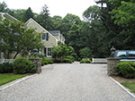 new entrance with parking