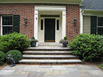 new front steps for easier access with new top landing