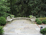 front lawn and walk replaced with small patio